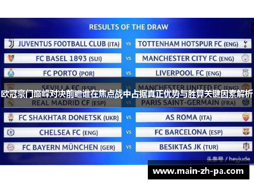 欧冠豪门巅峰对决前瞻谁在焦点战中占据真正优势与胜算关键因素解析 欧冠豪门巅峰对决前瞻谁在焦点战中占据真正优势与胜算关键因素解析